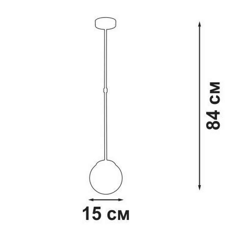 Люстра V3078-8/1PL, 1xE27 макс. 40В