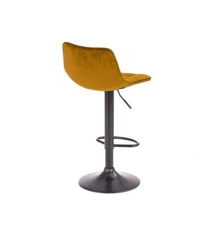 Барный стул H-95 горчичного цвета