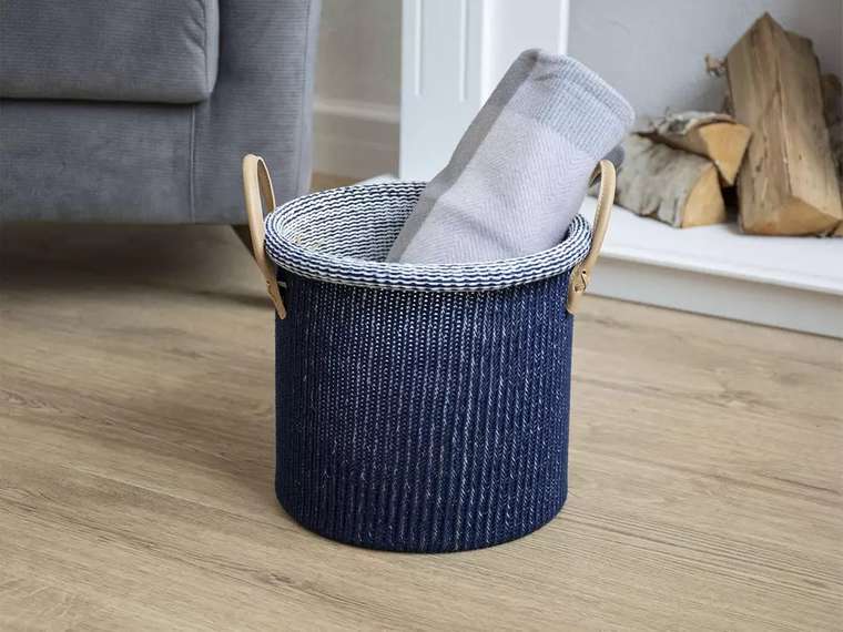 Корзина Todi Blue L синего цвета