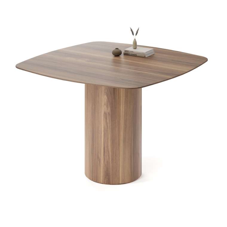Обеденный стол квадратный Вуррен коричневого цвета