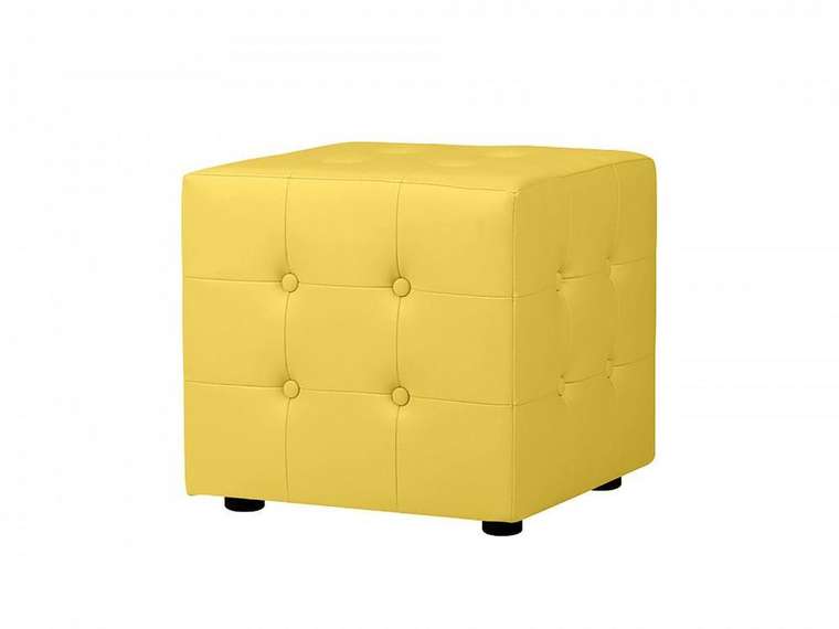 Пуф Rubik Plus с декоративной строчкой и пуговицами