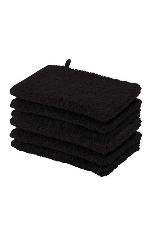 Набор из шести полотенец-рукавиц London 16x22 черного цвета
