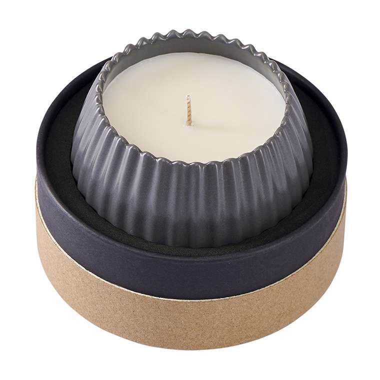 Свеча ароматическая Cypress серого цвета