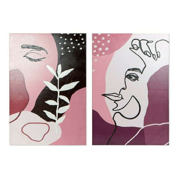 Картина Eye Абстракция 80 x 3 x 120 cm Скандинавский (2 штук)