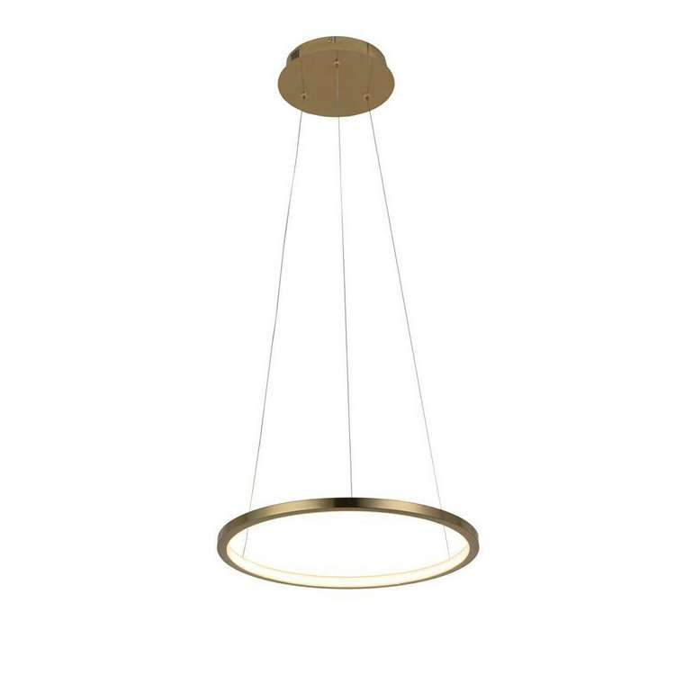 Подвесной светодиодный светильник Ring М золотого цвета