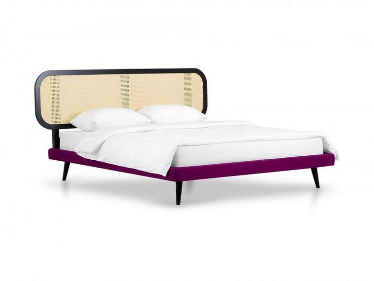 Кровать Male 160х200 с основанием пурпурного цвета