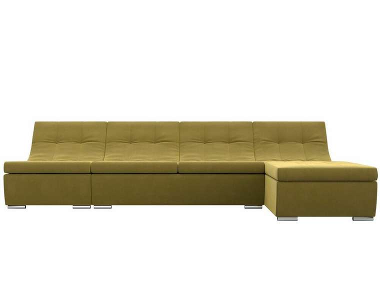 Угловой модульный диван Монреаль желтого цвета