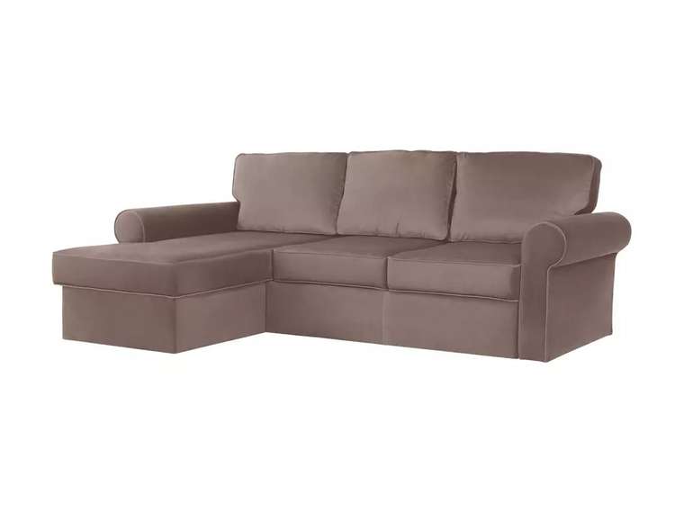 Угловой диван-кровать Murom бежево-коричневого цвета