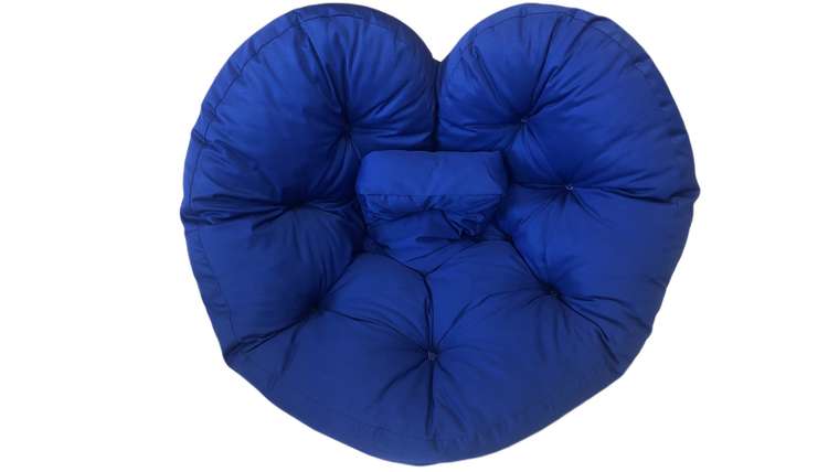 Кресло-трансформер Сердце синего цвета