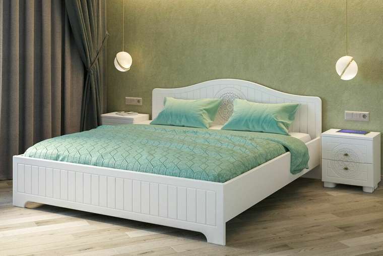 Кровать Монблан 180х200 белого цвета