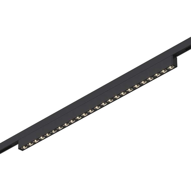 Магнитный трековый светильник Черный LED 1*20W 4000K 1 060Lm Ra&gt;90  IP20 L387xW10xH18 24V SUPER5