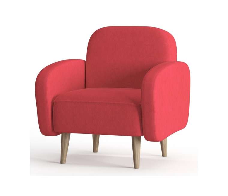Кресло Бризби красного цвета
