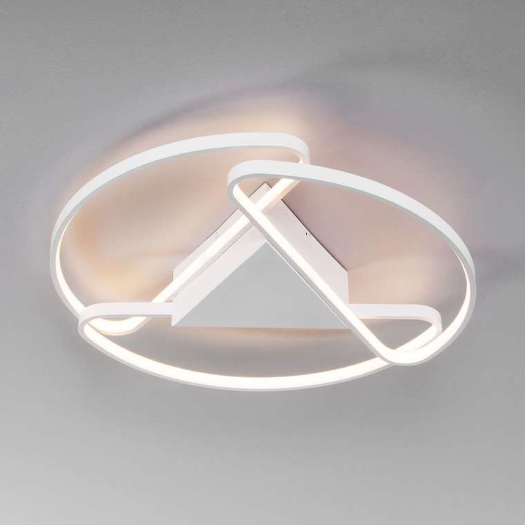 Потолочный светодиодный светильник с пультом управления 90232/3 белый Kristo