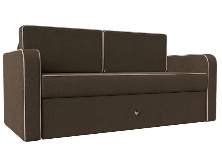 Детский диван-кровать Смарт коричневого цвета