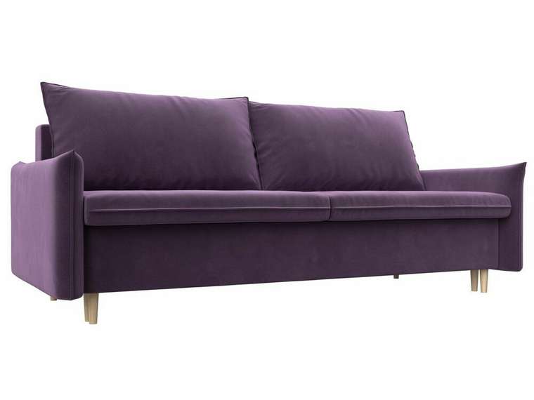 Прямой диван-кровать Хьюстон сиреневого цвета