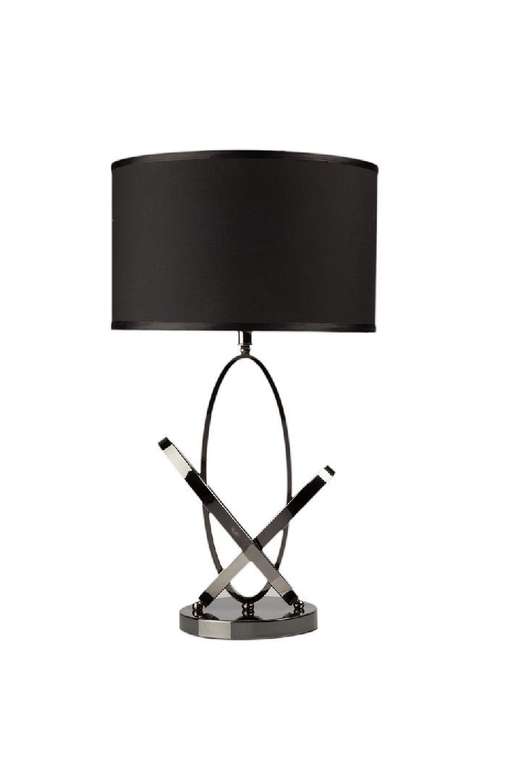 Настольная лампа "Angelo Noir" с черным абажуром