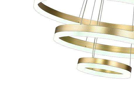 Подвесная светодиодная люстра High-Tech Led Lamps золотого цвета