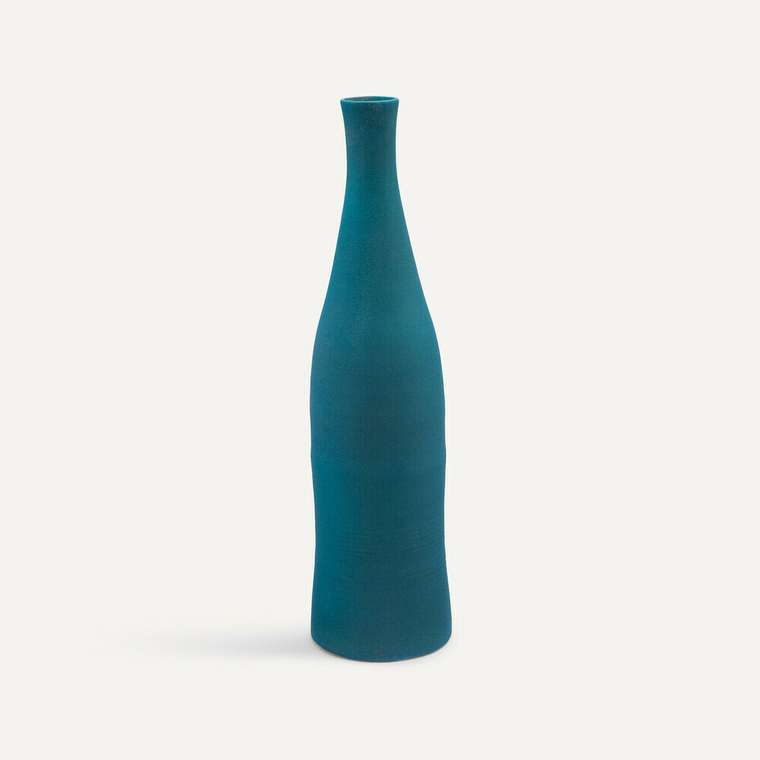 Настольная ваза Paint Bottle синего цвета