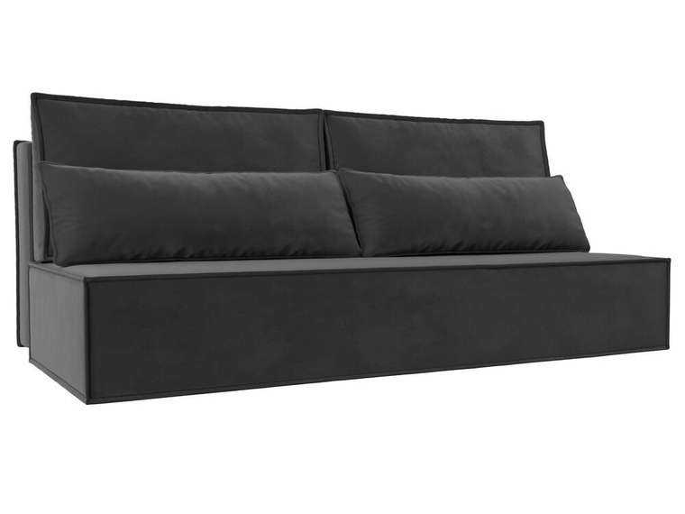 Прямой диван-кровать Фабио серого цвета