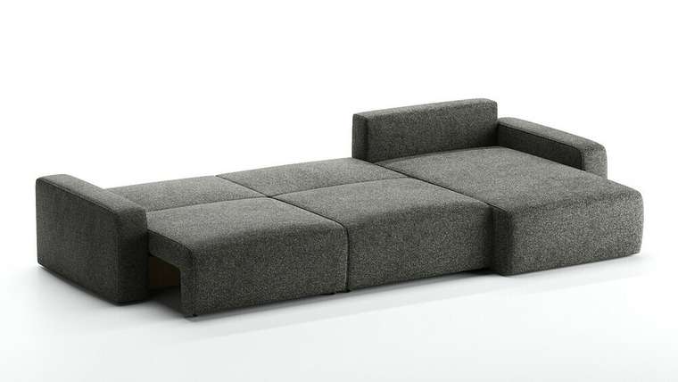 Угловая диван-кровать Eliot темно-серого цвета с правым универсальным углом