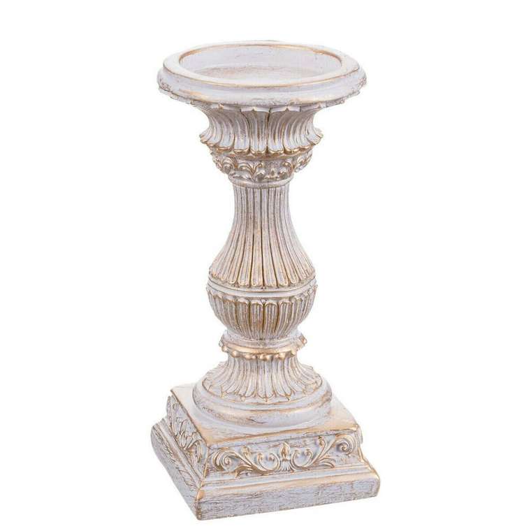 Канделябр Белый Смола Рождество 9 x 9 x 19,5 cm