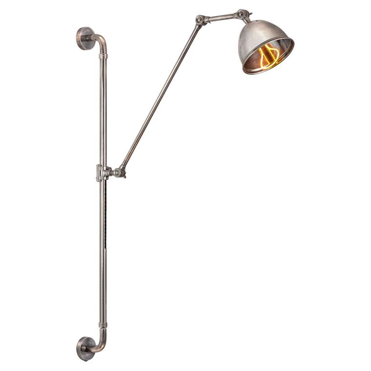 Настенный светильник из латуни серебряного цвета