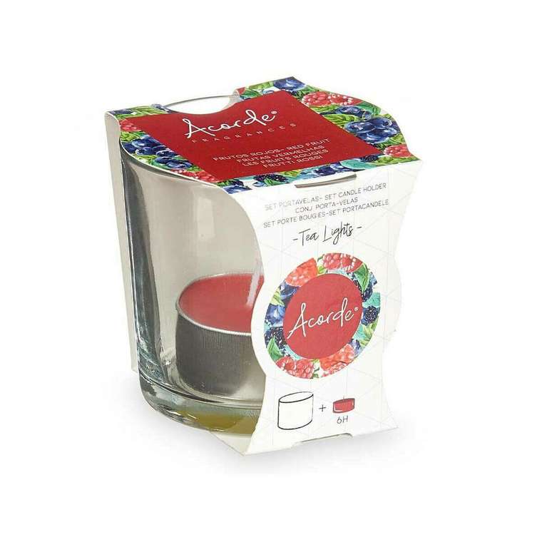 Ароматизированная свеча Acorde Tealight Красные ягоды (12 штук)