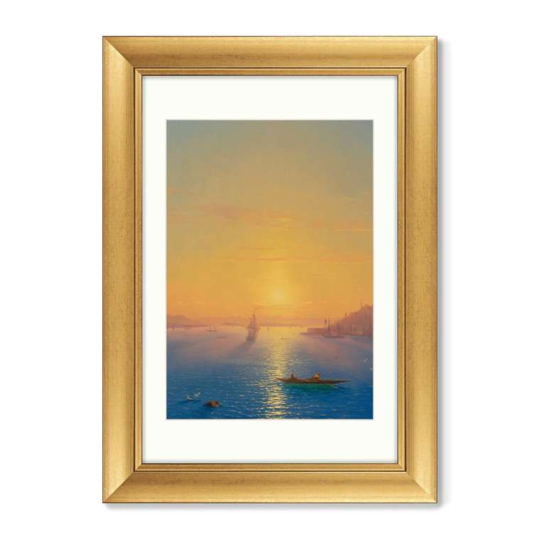 Набор из двух репродукций картин View Of Constantinople And The Bosphorus 1856 г.