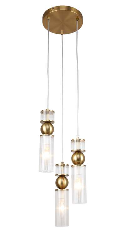 подвес Vanilla латунь металл, стекло 3*E14*40W, excluded