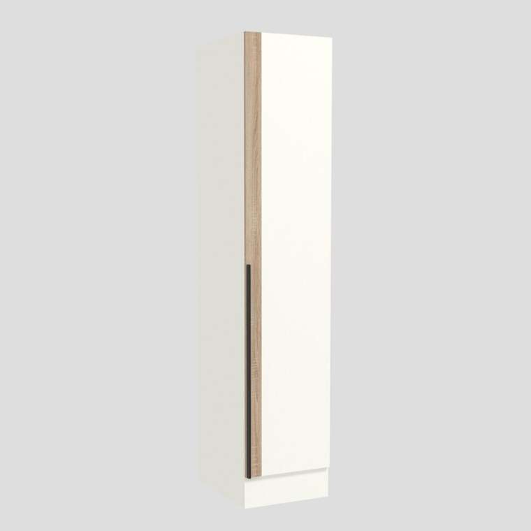 Шкаф с ящиками и вешалом Абсолют Ш145.1 белого цвета правый