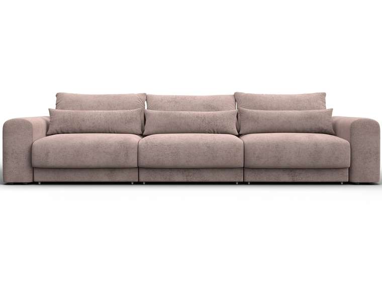 Диван-кровать Лига-056 Лонг темно-бежевого цвета