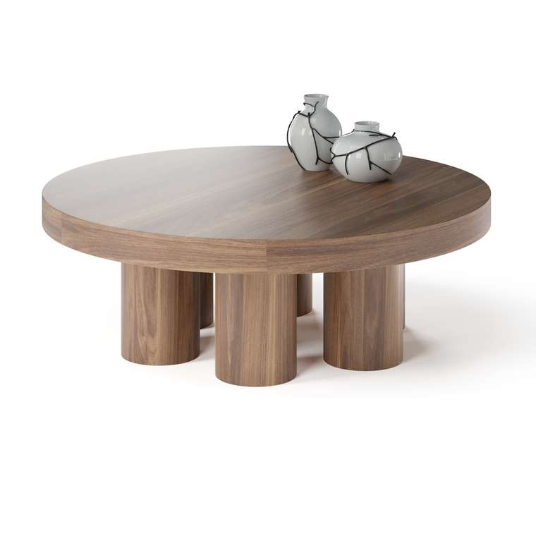 Журнальный столик Ран L коричневого цвета