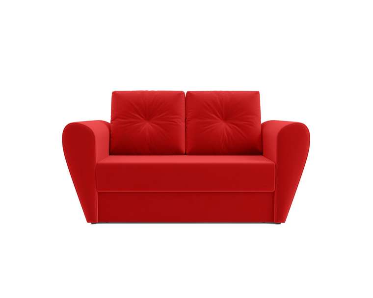 Прямой диван-кровать Квартет красного цвета