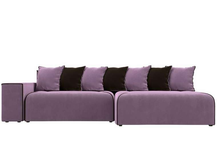 Угловой диван-кровать Кёльн сиреневого цвета правый угол