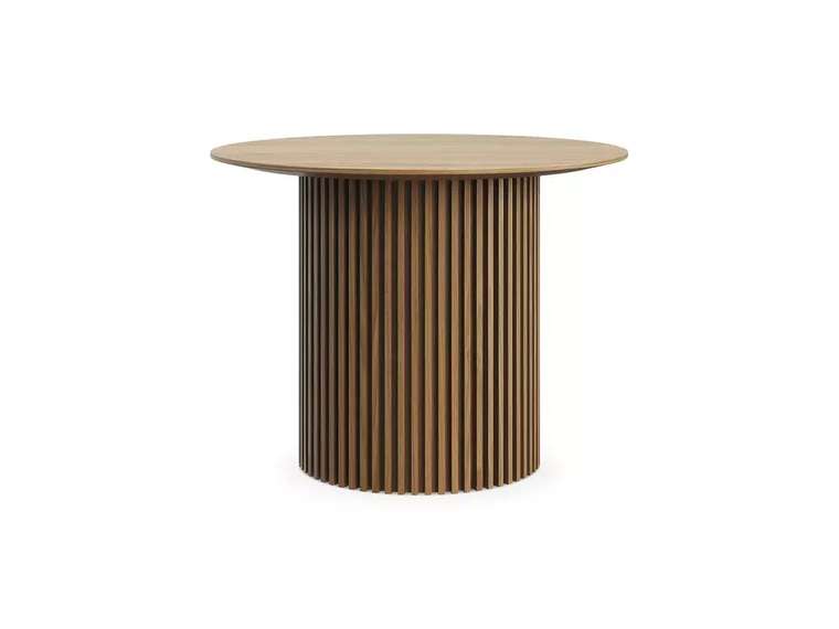 Стол журнальный Mono Stripe D50 коричневого цвета 