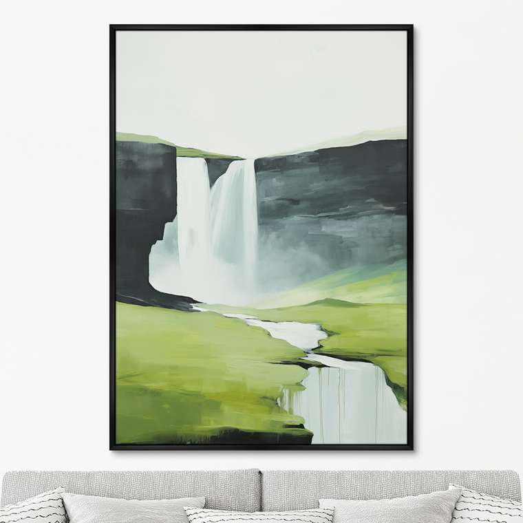 Репродукция картины Landscape collection, Milky rivers, No 2, 2024г.