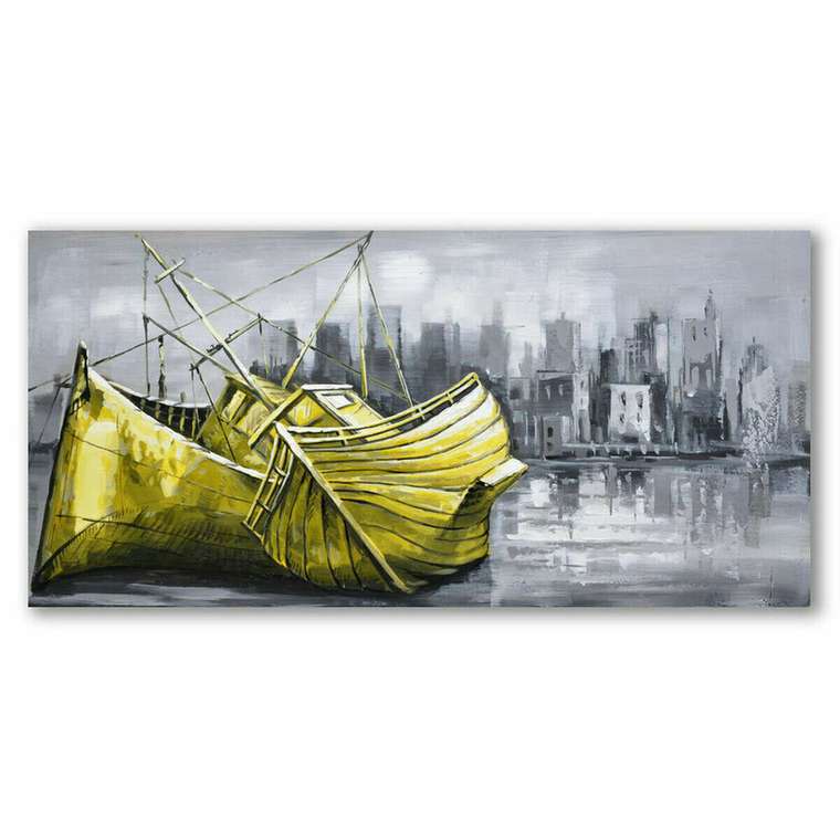 Картина Город 120 x 3 x 60 cm Loft (2 штук)