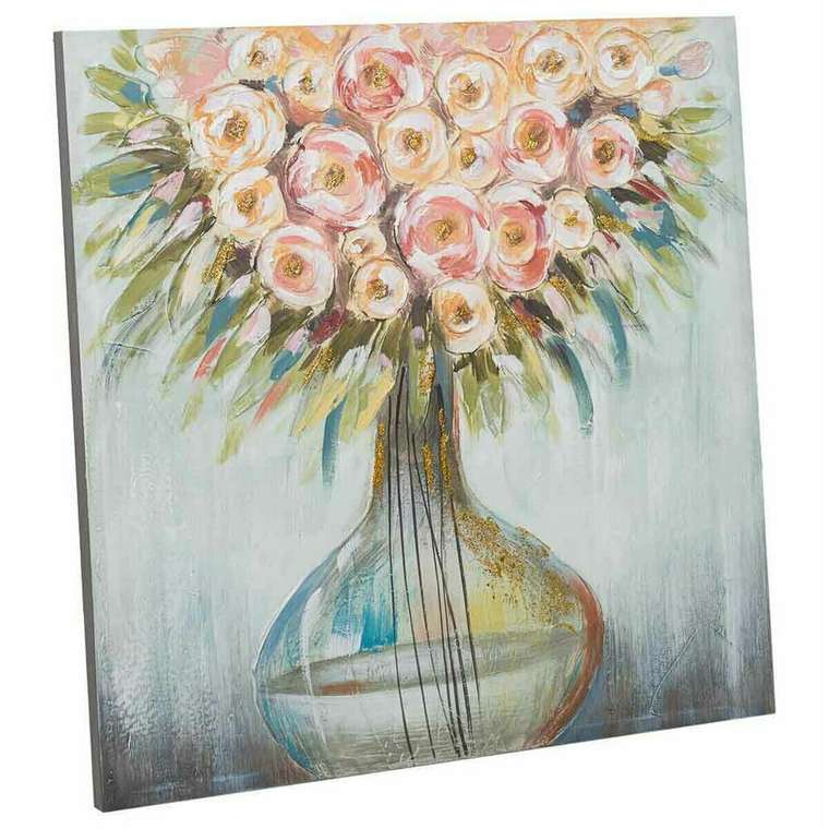Картина Полотно древесина ели 80 x 3 x 80 cm