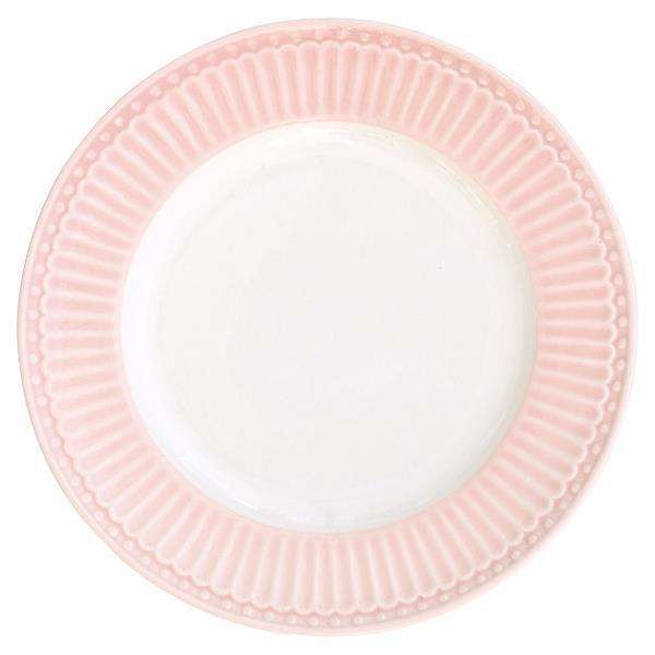 Десертная тарелка Alice pale pink из фарфора