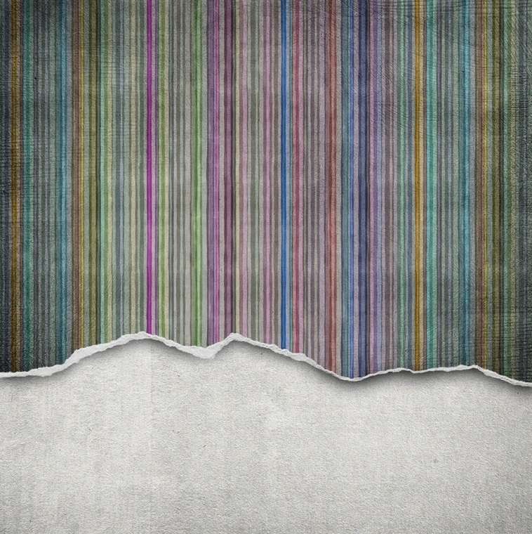 Дизайнерские обои Worn Wall Multi Stripe