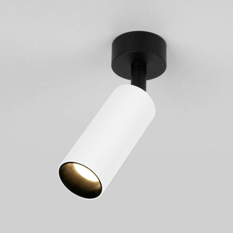 Накладной светодиодный светильник Diffe 3 бело-черного цвета