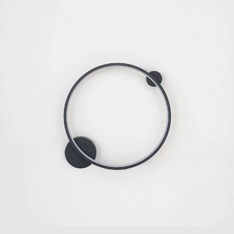 Настенный светильник REAL AP18W LED BLACK (акрил, цвет белый)