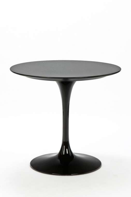 Круглый обеденный стол Tulip со столешницей из черного гранита