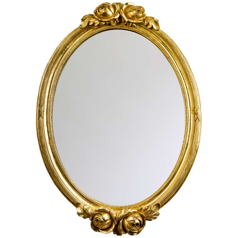 Настенное зеркало Галика в раме золотого цвета