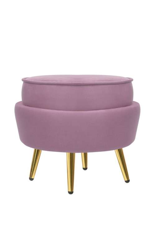 Пуф Pearl Adorn розового цвета