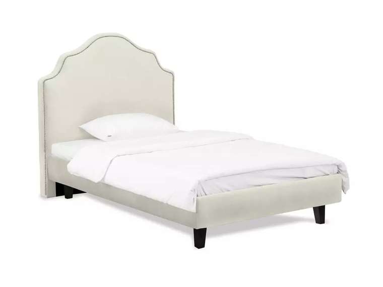 Кровать Princess II L 120х200 светло-серого цвета