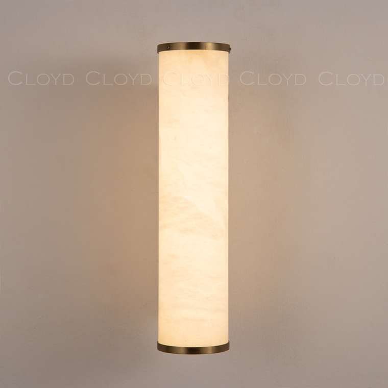 Бра Cloyd LERMONT-A W1 / выс. 30 см - алебастр - латунь