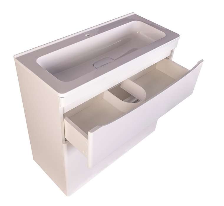 Комплект: Тумба с раковиной Бергамо