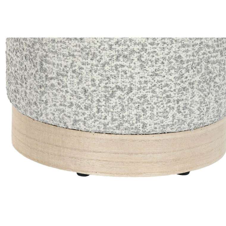 Пуфик подставка для ног 32 x 32 x 38 cm Scandi Светло-серый