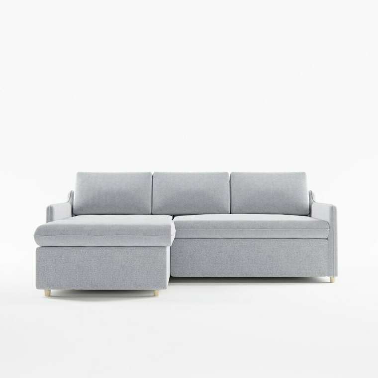 Угловой диван-кровать Tom серого цвета